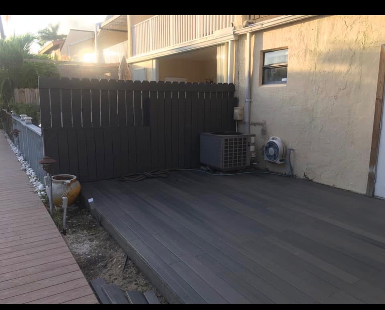 New composite deck installed
