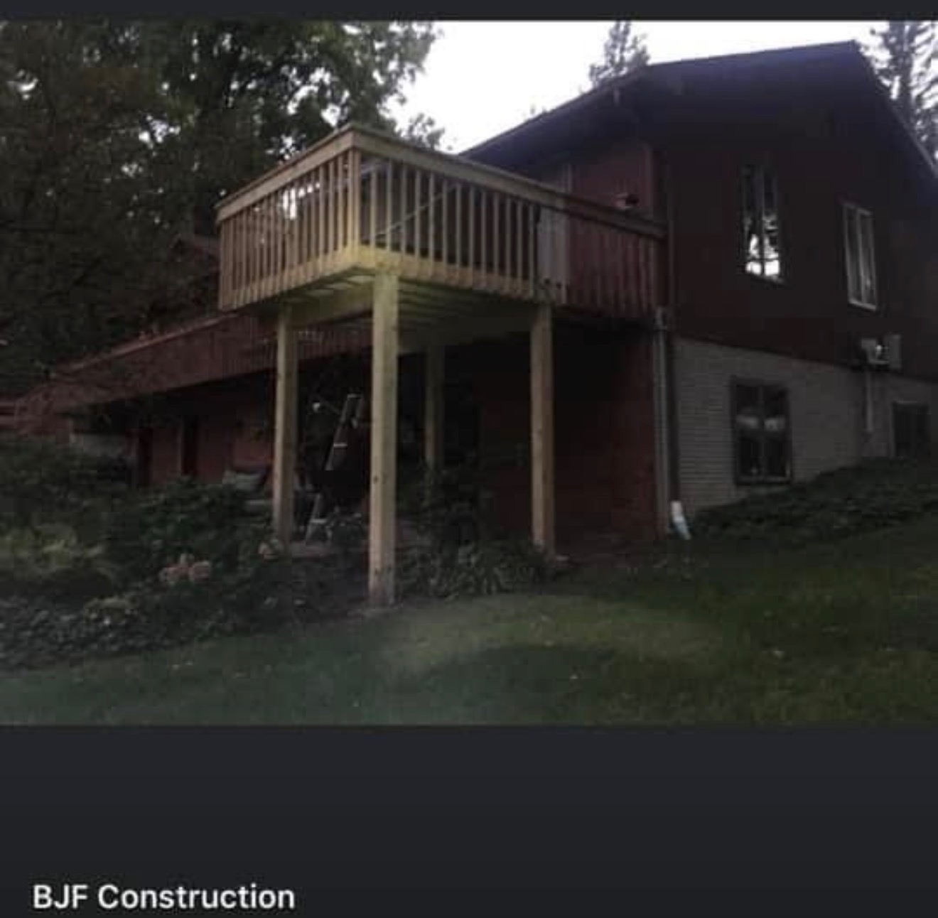 Multi-level deck construction